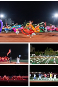 音乐学院积极参加学校第四十八届田径运动会开幕式演出